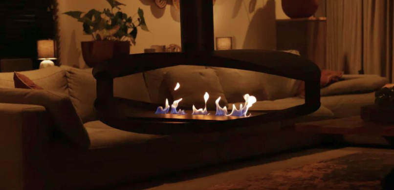 Bio-ethanol haard aansteken