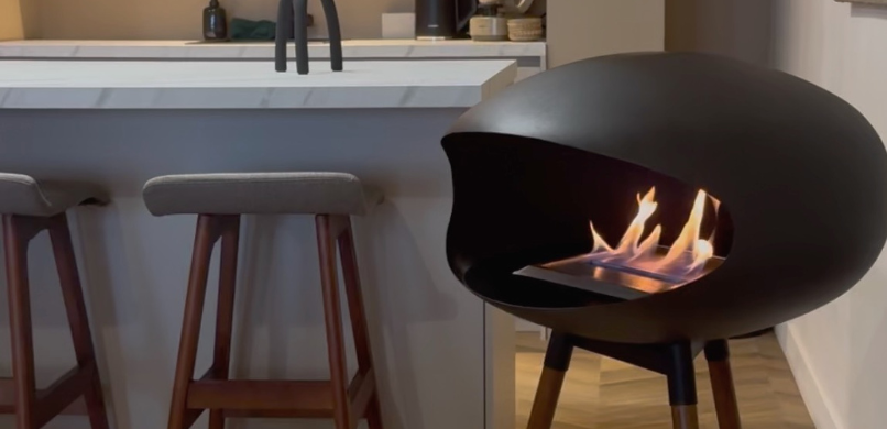 Bio ethanol haard binnen en buiten