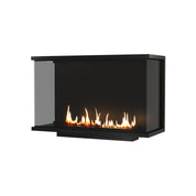 Made Three-sided Built-in Fireplace Full Glass 110 cm