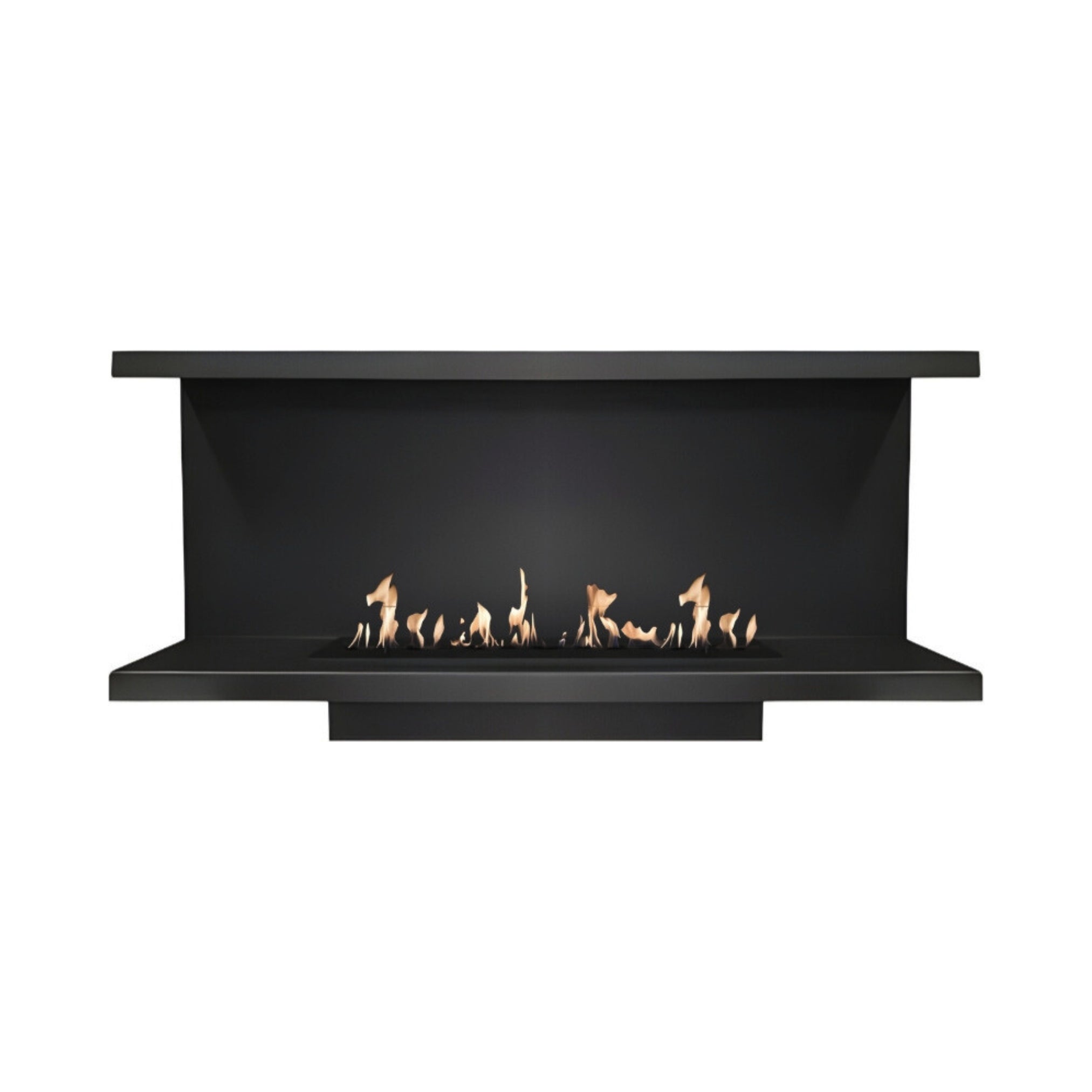 Made Driezijdig Inbouwhaard 110 cm Inbouw branders Wild Flame