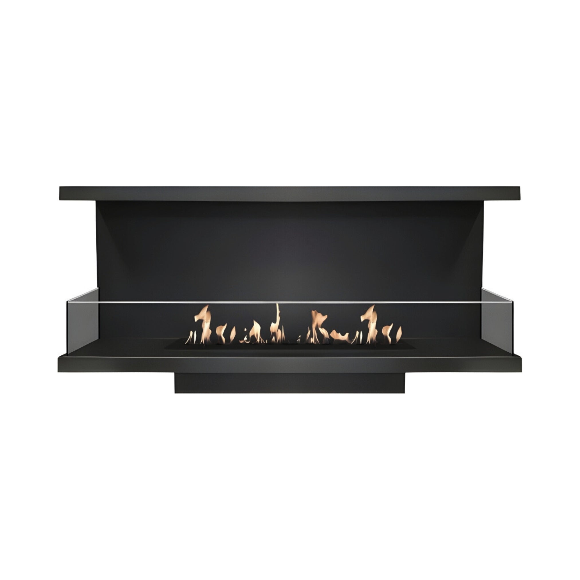 Made Driezijdig Inbouwhaard 110 cm Inbouw branders Wild Flame