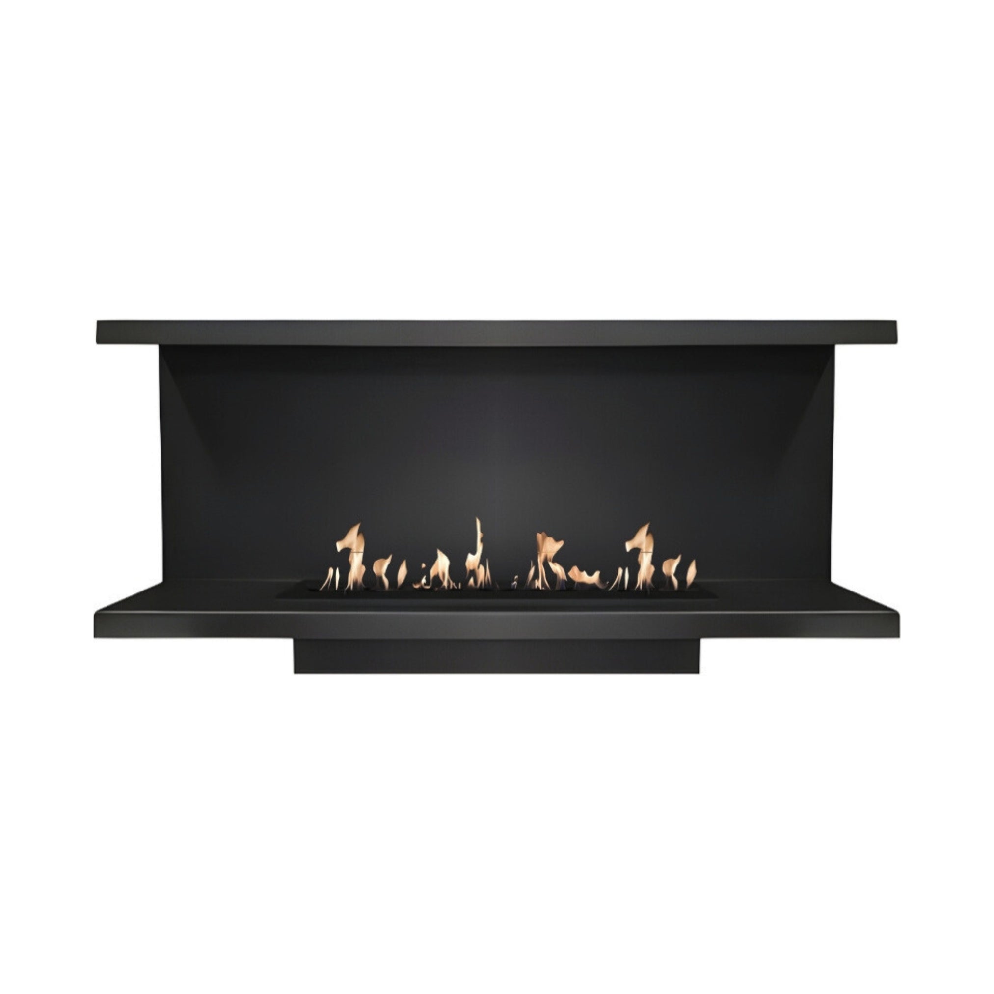 Made Driezijdig Inbouwhaard 120 cm Inbouw branders Wild Flame