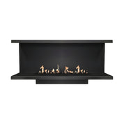 Made Driezijdig Inbouwhaard 130 cm Inbouw branders Wild Flame