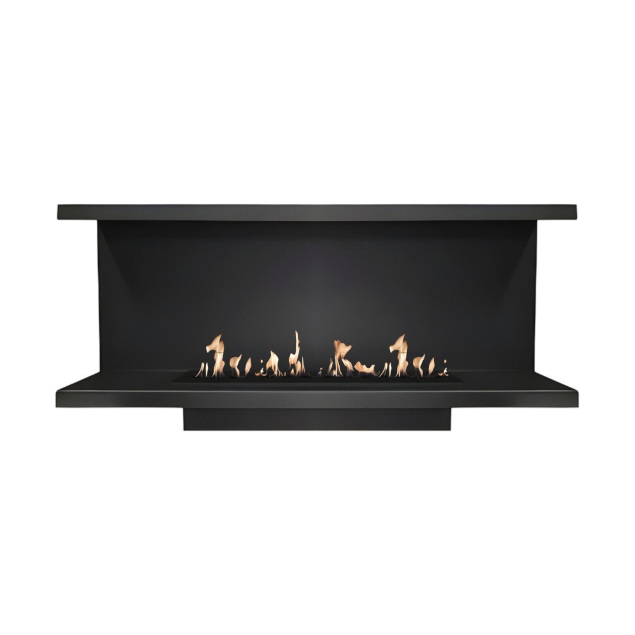 Made Driezijdig Inbouwhaard 130 cm Inbouw branders Wild Flame