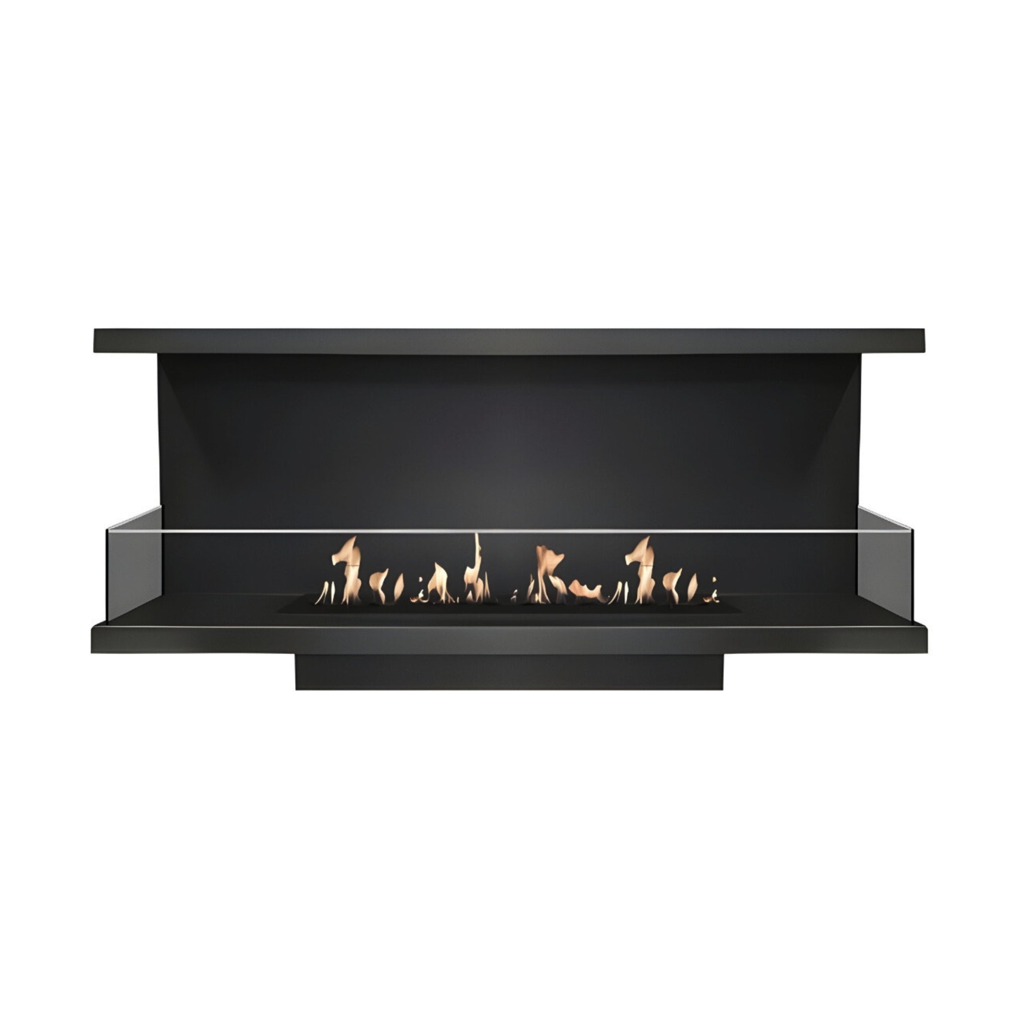 Made Driezijdig Inbouwhaard 130 cm Inbouw branders Wild Flame