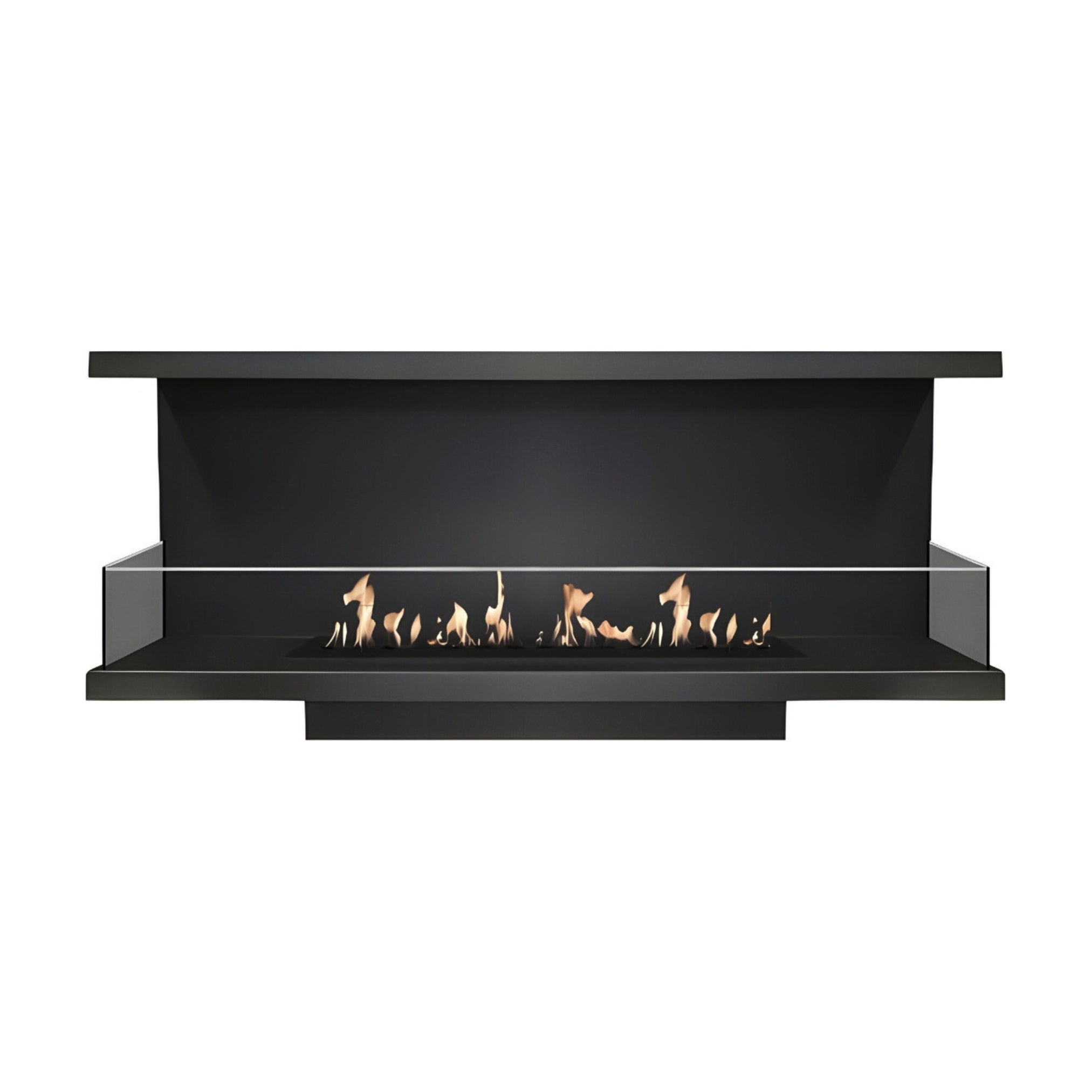 Made Driezijdig Inbouwhaard 140 cm Inbouw branders Wild Flame