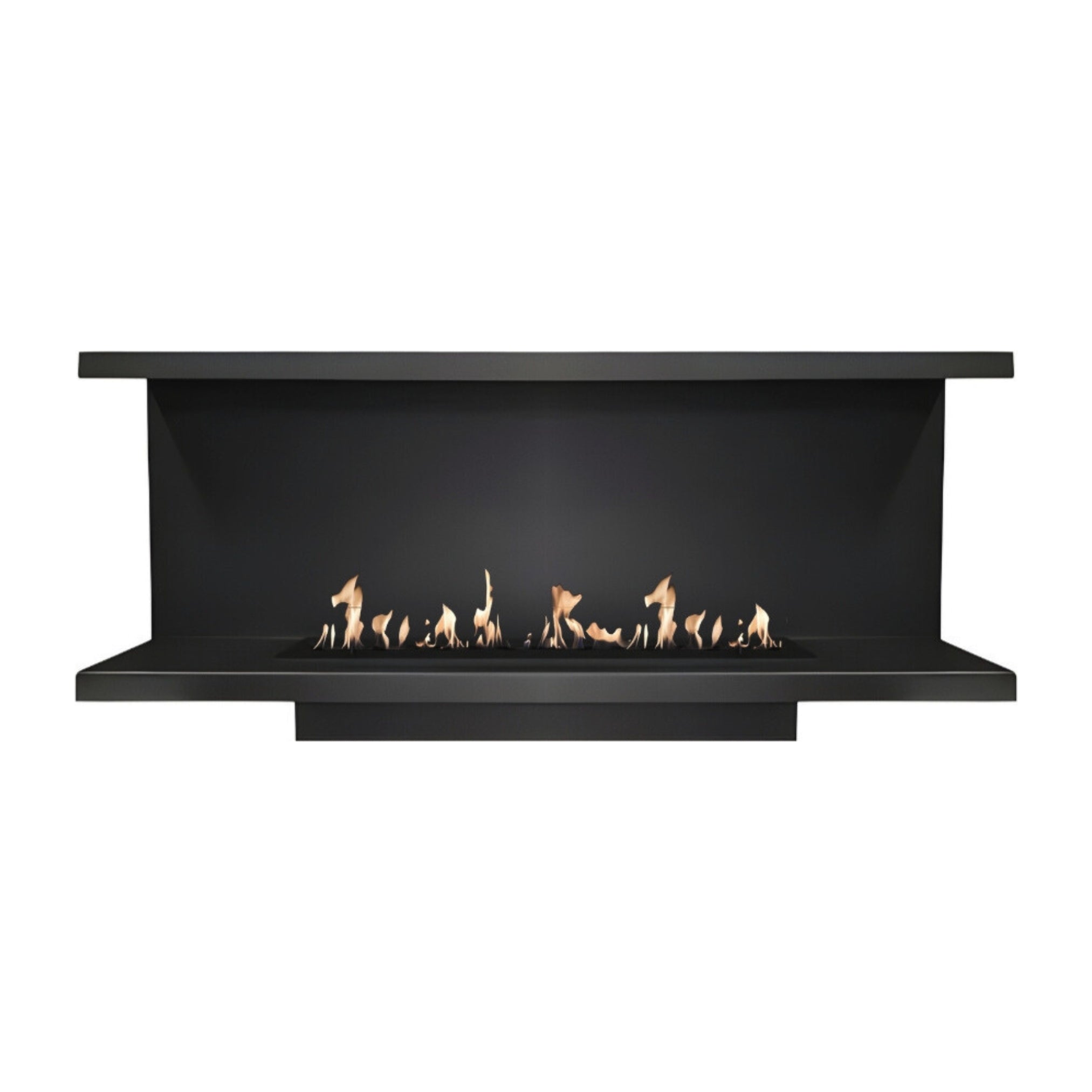 Made Driezijdig Inbouwhaard 150 cm Inbouw branders Wild Flame