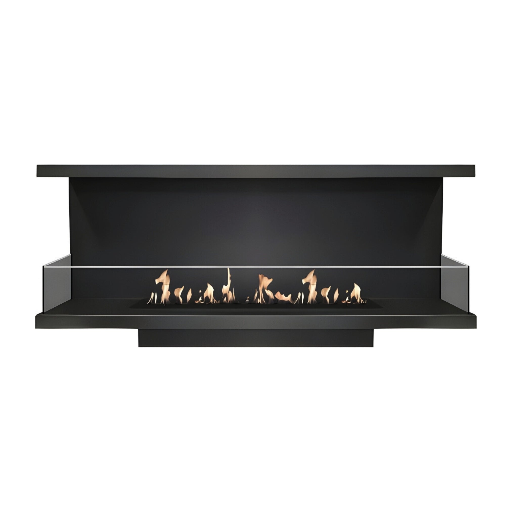 Made Driezijdig Inbouwhaard 150 cm Inbouw branders Wild Flame