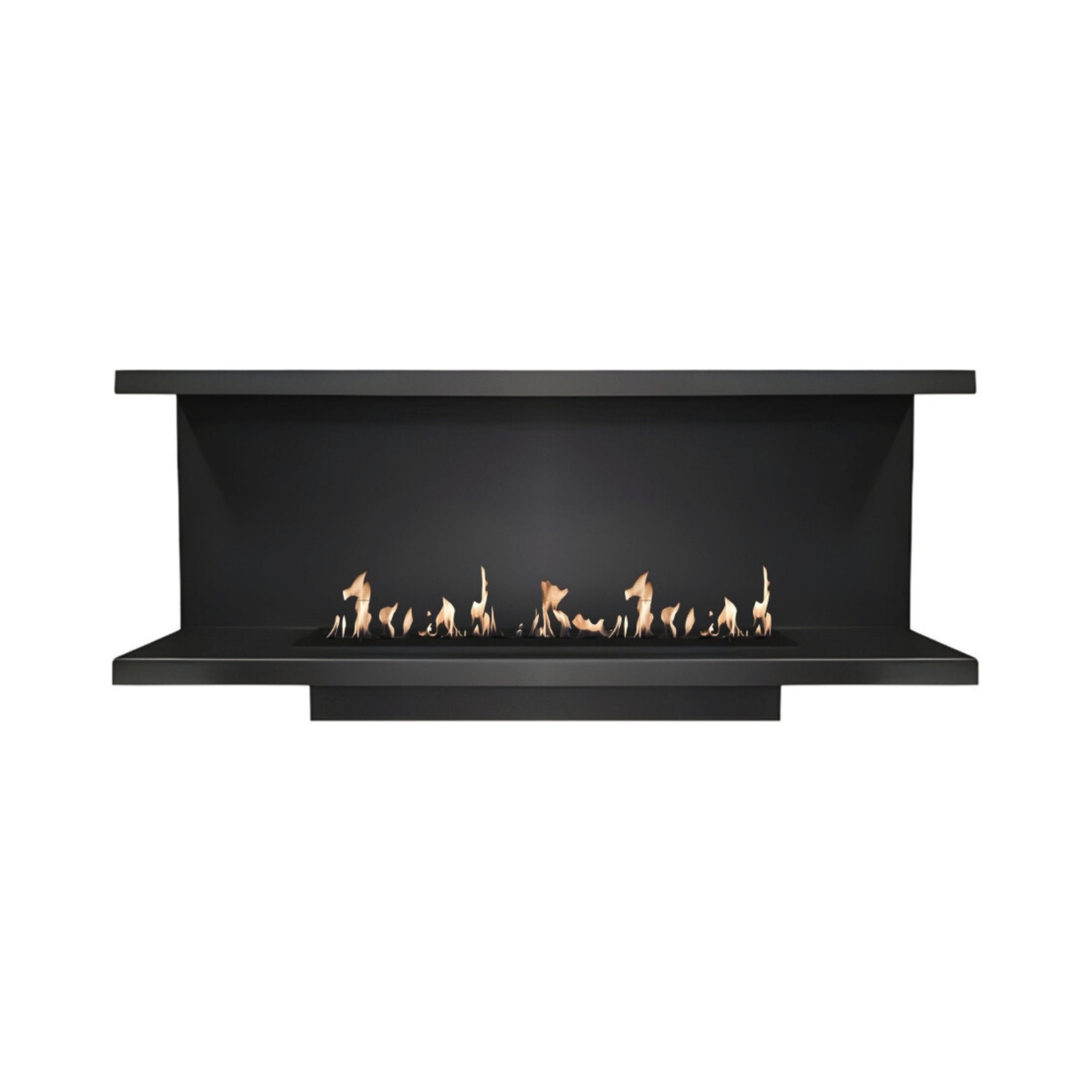 Made Driezijdig Inbouwhaard 160 cm Inbouw branders Wild Flame