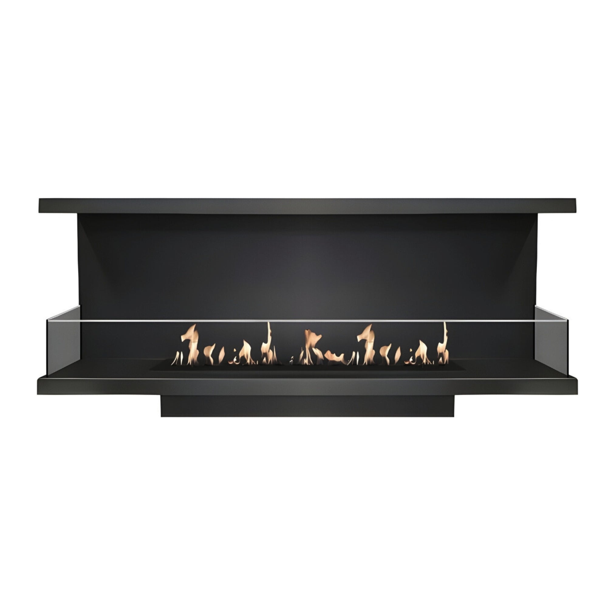 Made Driezijdig Inbouwhaard 160 cm Inbouw branders Wild Flame