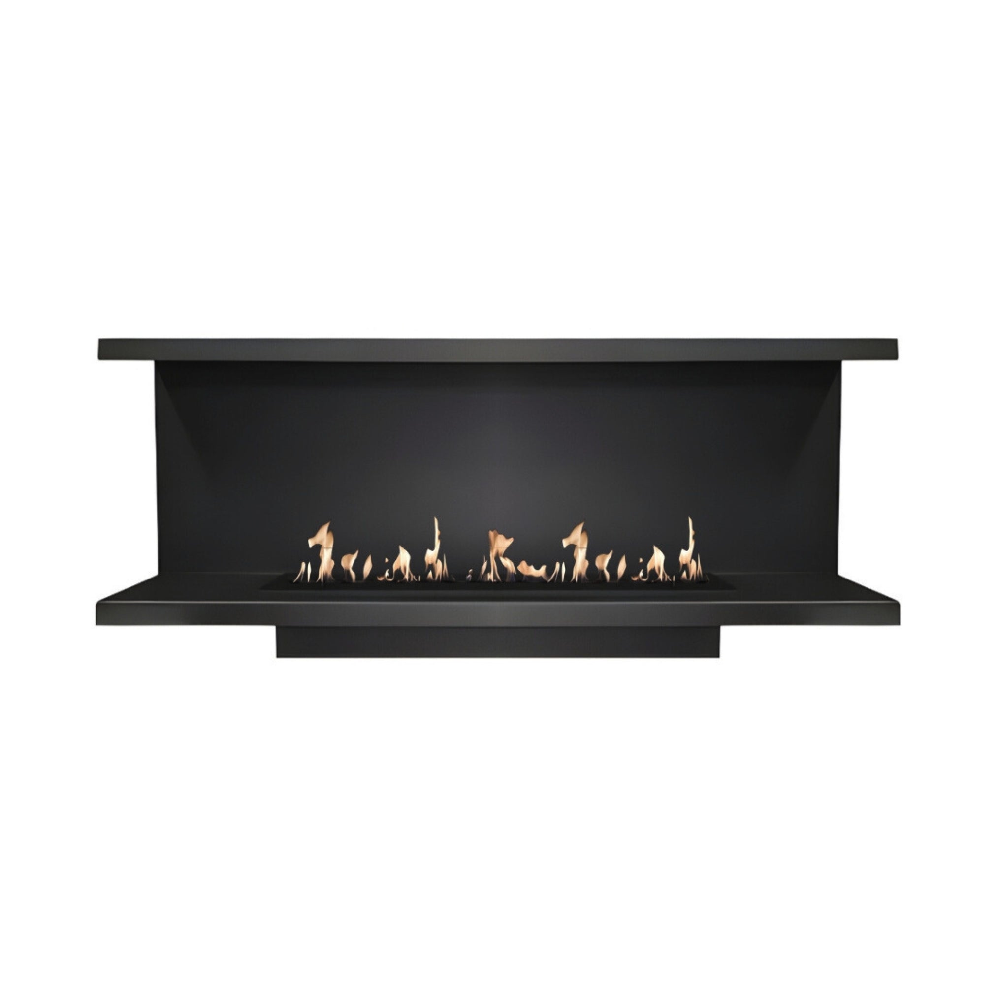 Made Driezijdig Inbouwhaard 170 cm Inbouw branders Wild Flame