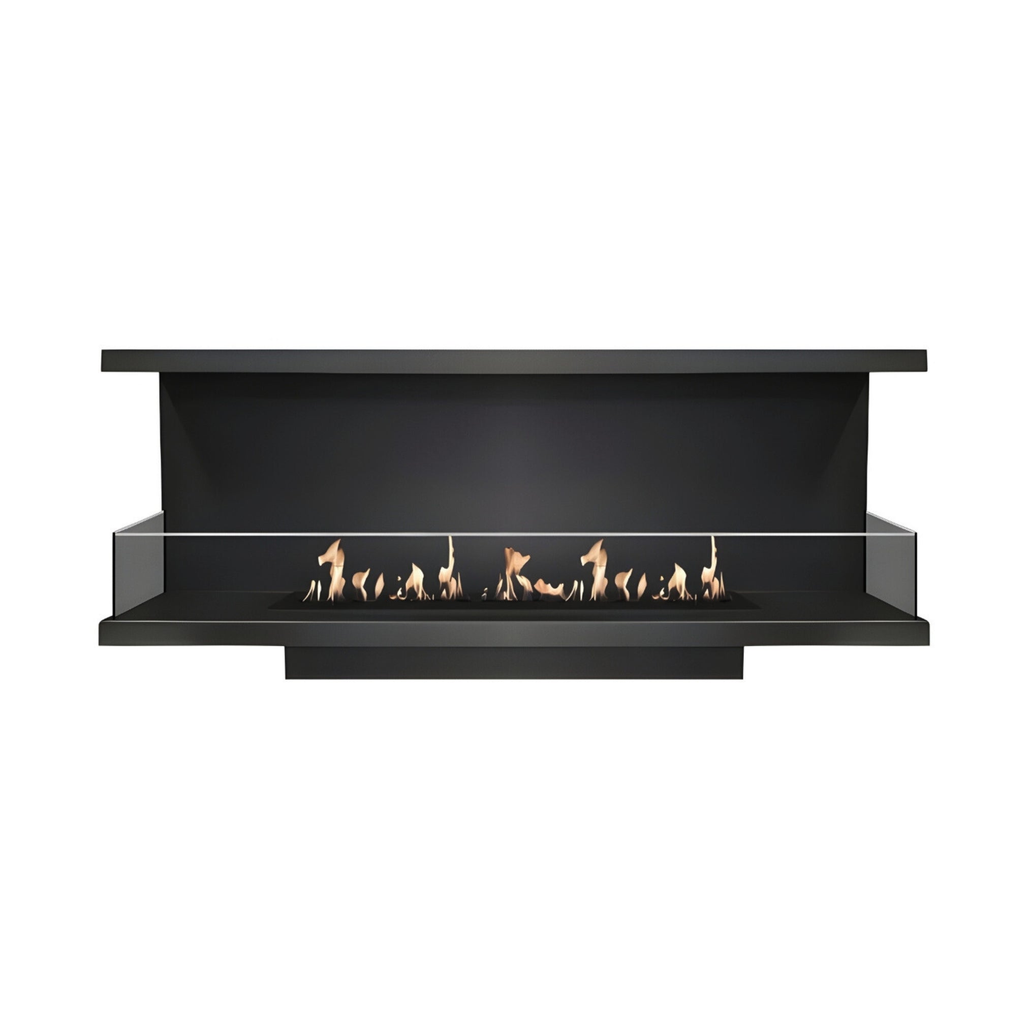 Made Driezijdig Inbouwhaard 170 cm Inbouw branders Wild Flame