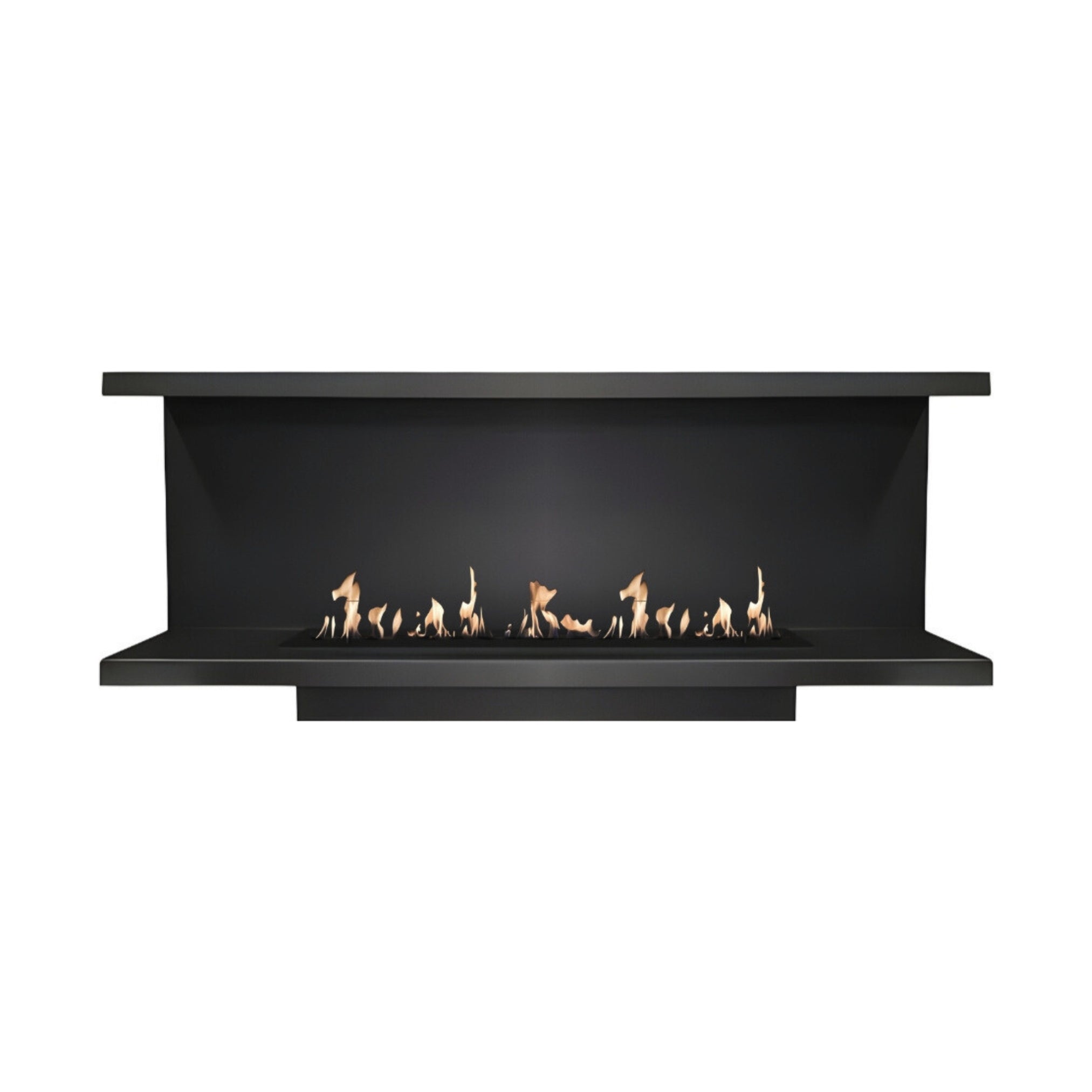 Made Driezijdig Inbouwhaard 180 cm Inbouw branders Wild Flame