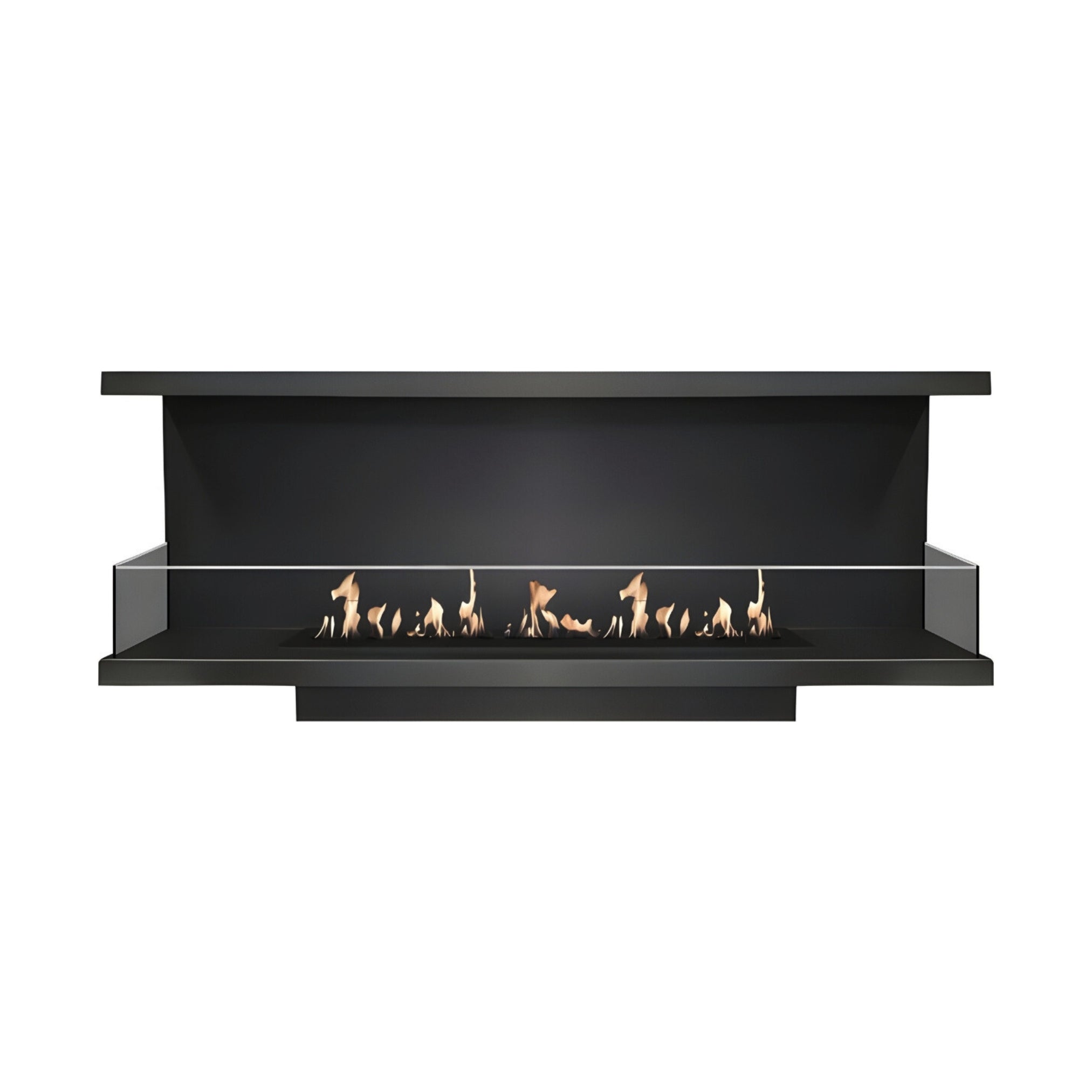 Made Driezijdig Inbouwhaard 180 cm Inbouw branders Wild Flame
