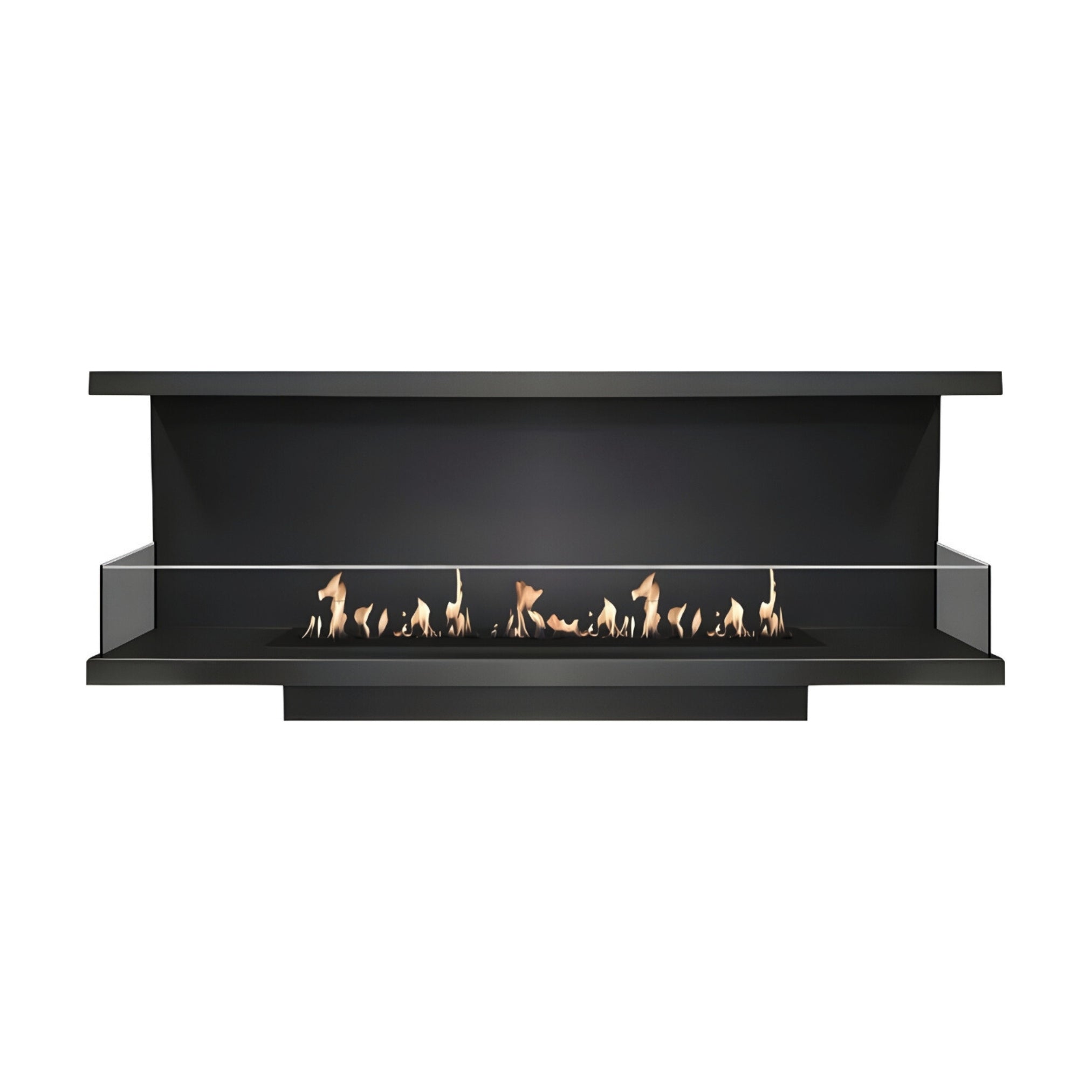 Made Driezijdig Inbouwhaard 190 cm Inbouw branders Wild Flame