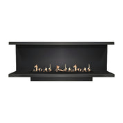 Made Driezijdig Inbouwhaard 200 cm Inbouw branders Wild Flame