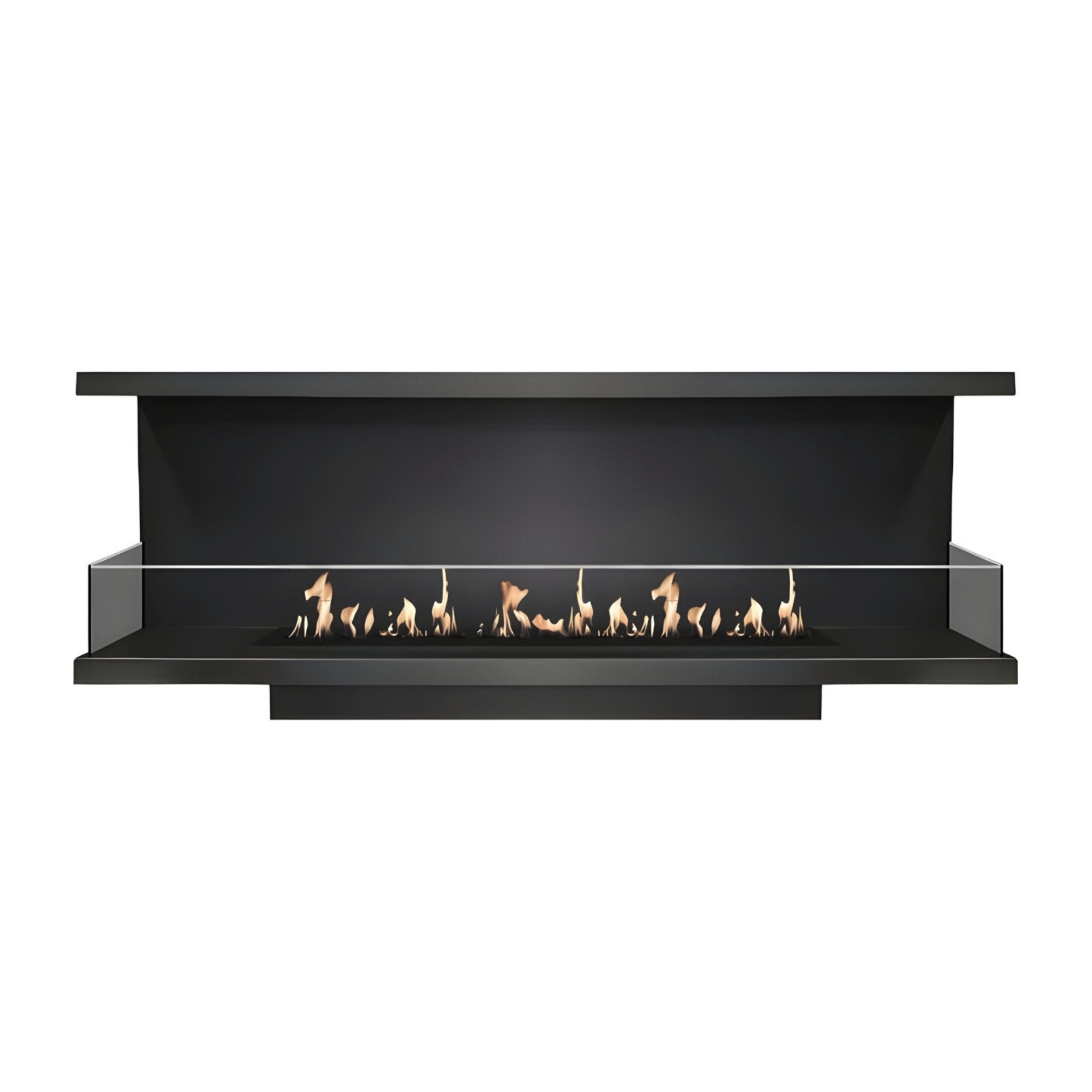 Made Driezijdig Inbouwhaard 200 cm Inbouw branders Wild Flame