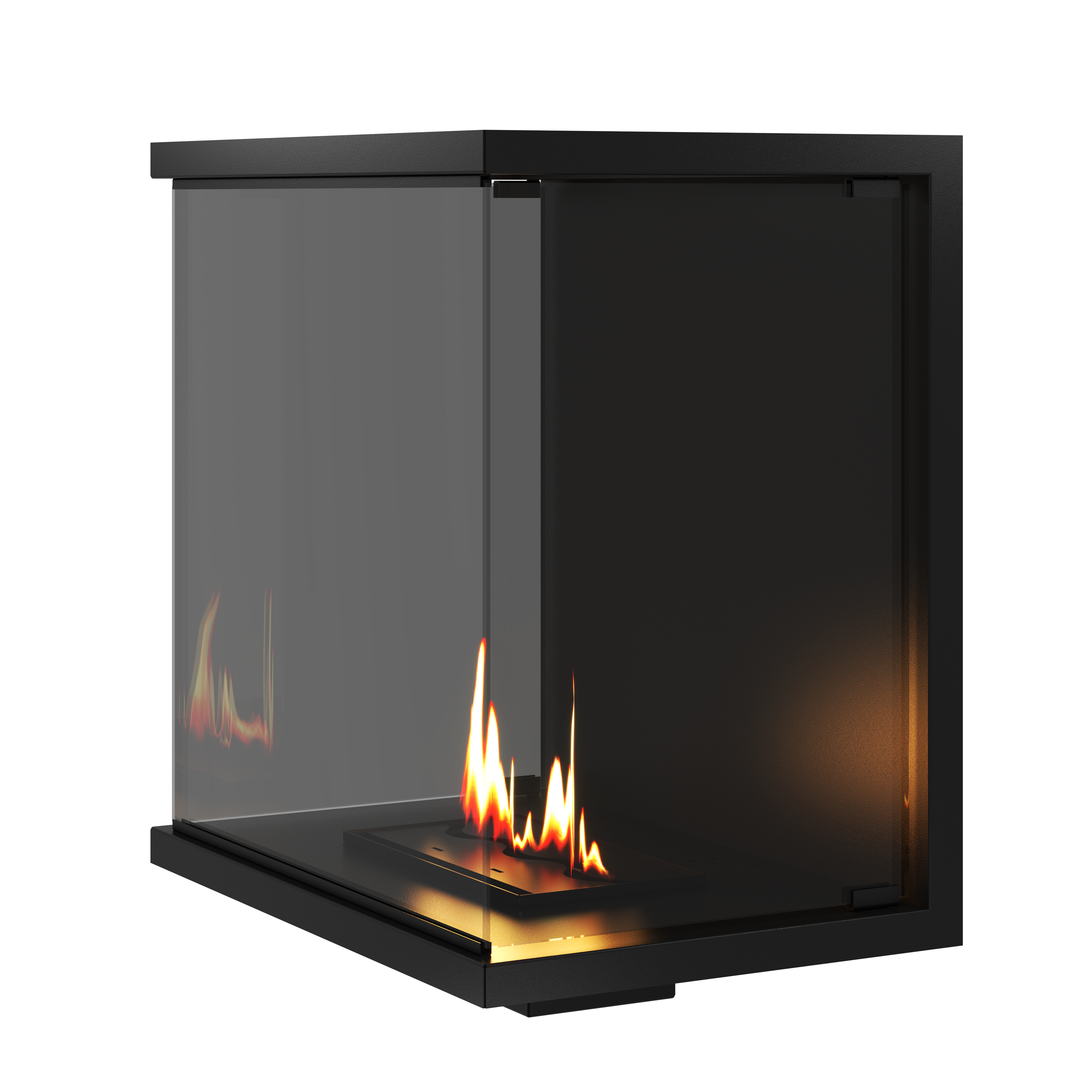 Made Three-sided Built-in Fireplace Full Glass 60 cm
