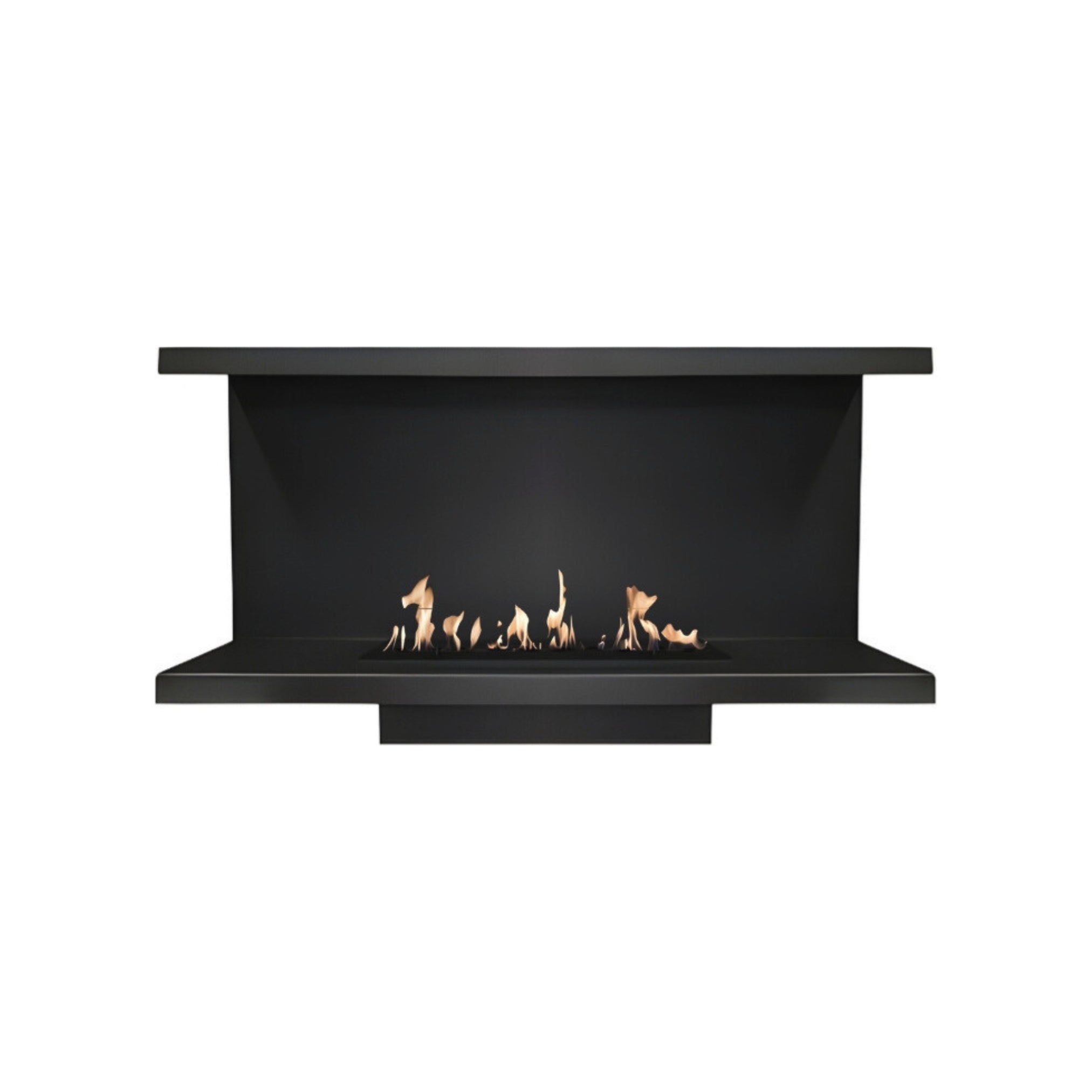 Made Driezijdig Inbouwhaard 50 cm Inbouw branders Wild Flame