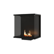 Made Three-sided Built-in Fireplace Full Glass 70 cm