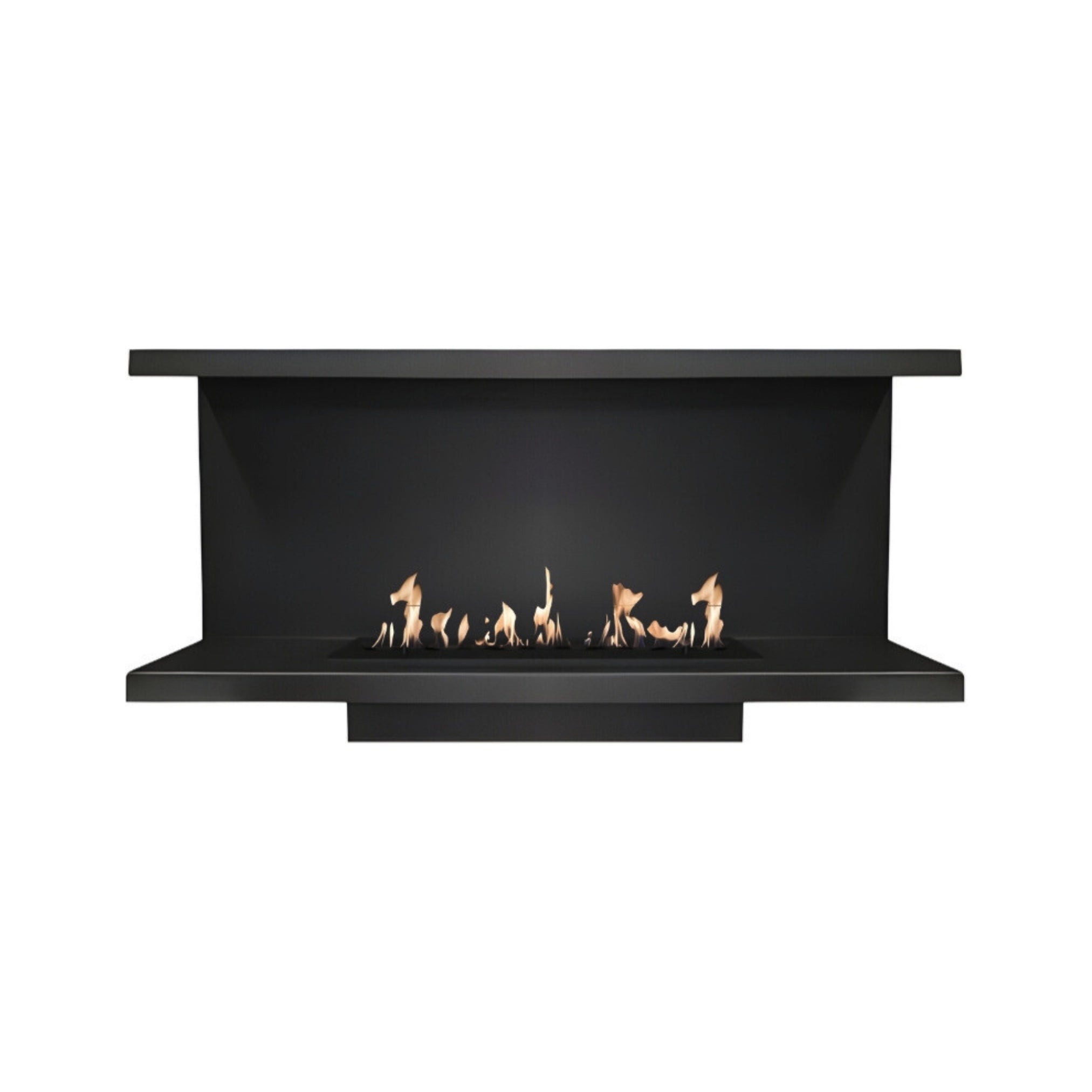 Made Driezijdig Inbouwhaard 80 cm Inbouw branders Wild Flame