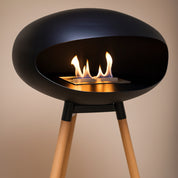 Sfeerbeeld bio ethanol haard brandend