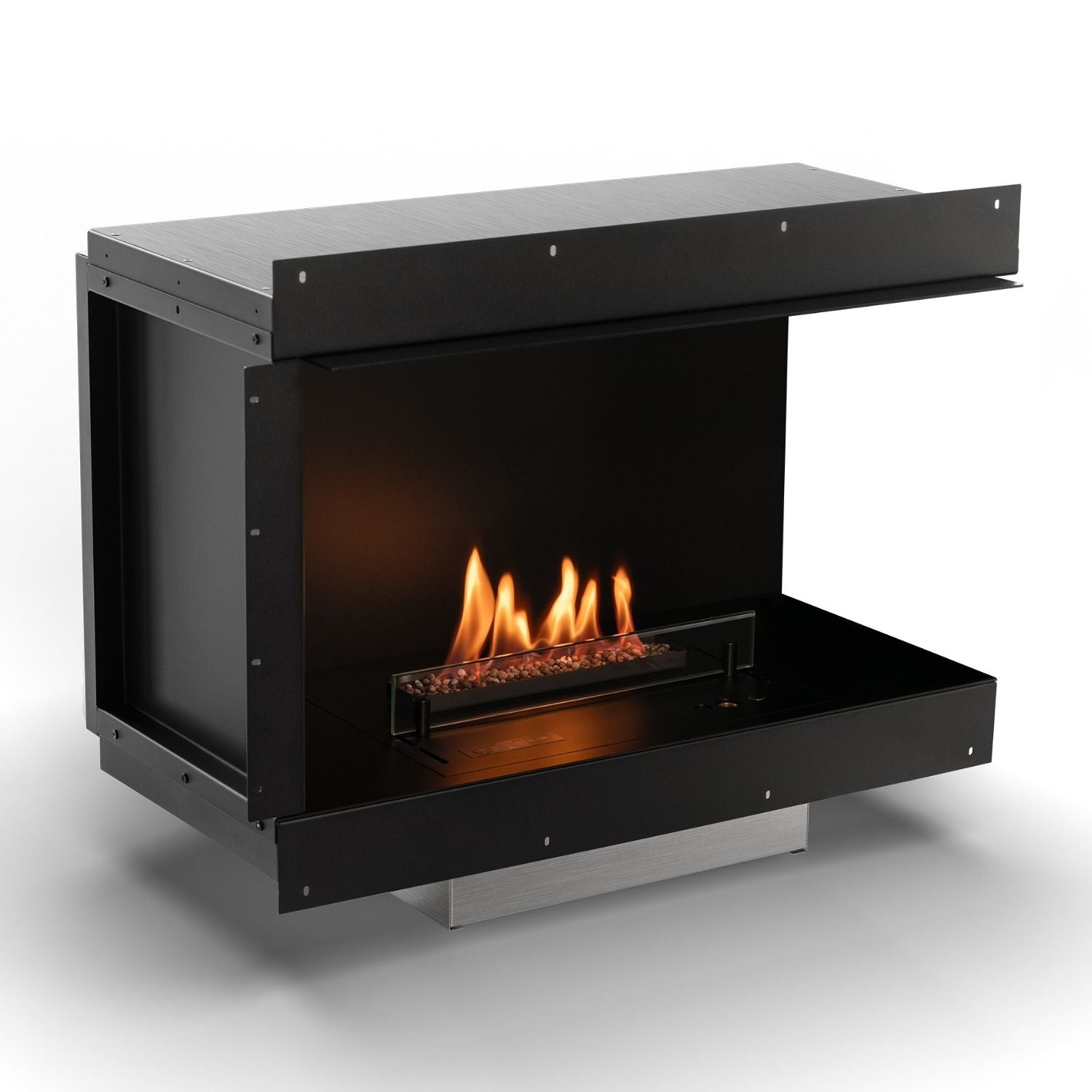 Planika Senso Fireplace bio-ethanolhaard met panoramisch zicht op het vuur
