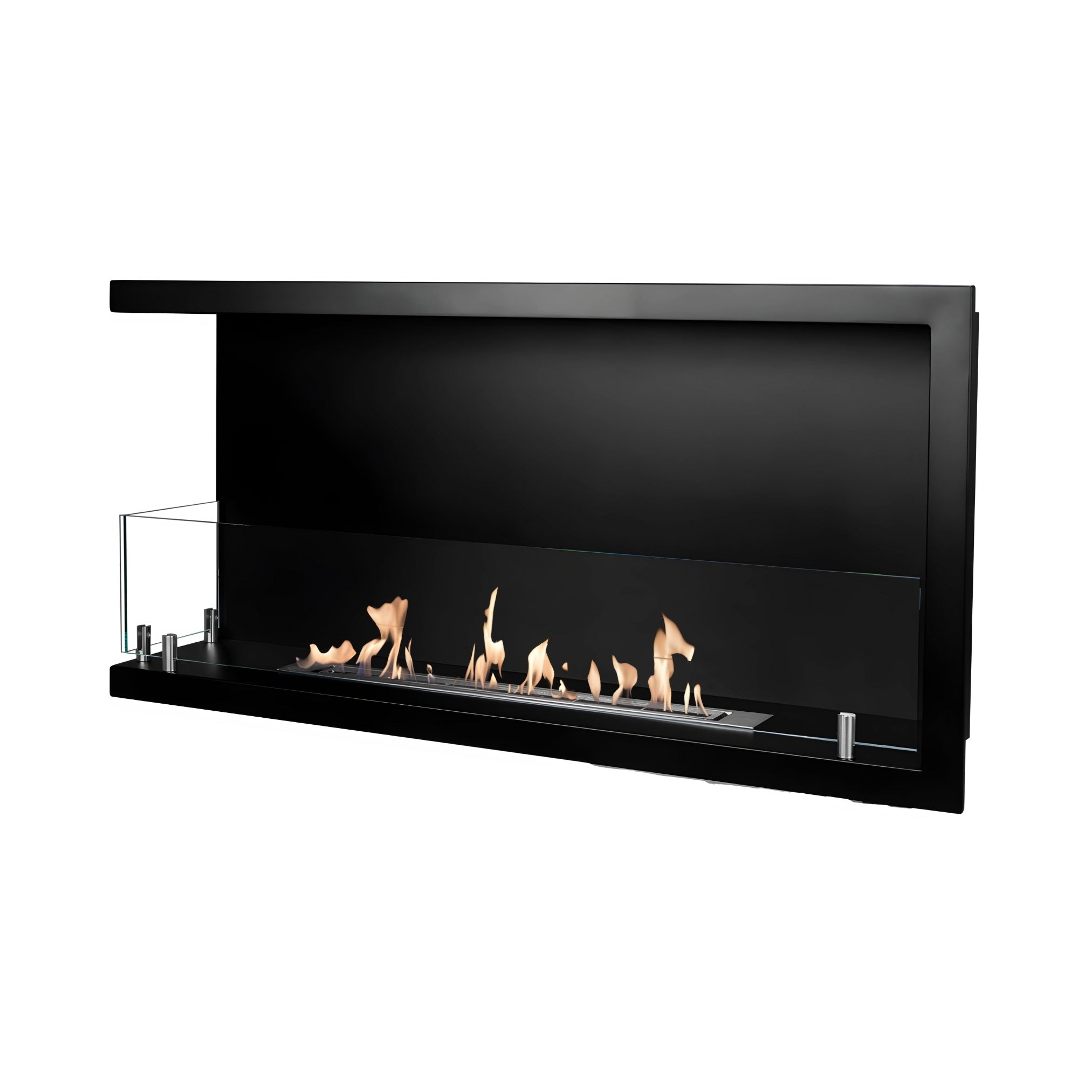 Bio Ethanol Inbouwhoekhaard Links 90 cm Wild Flame