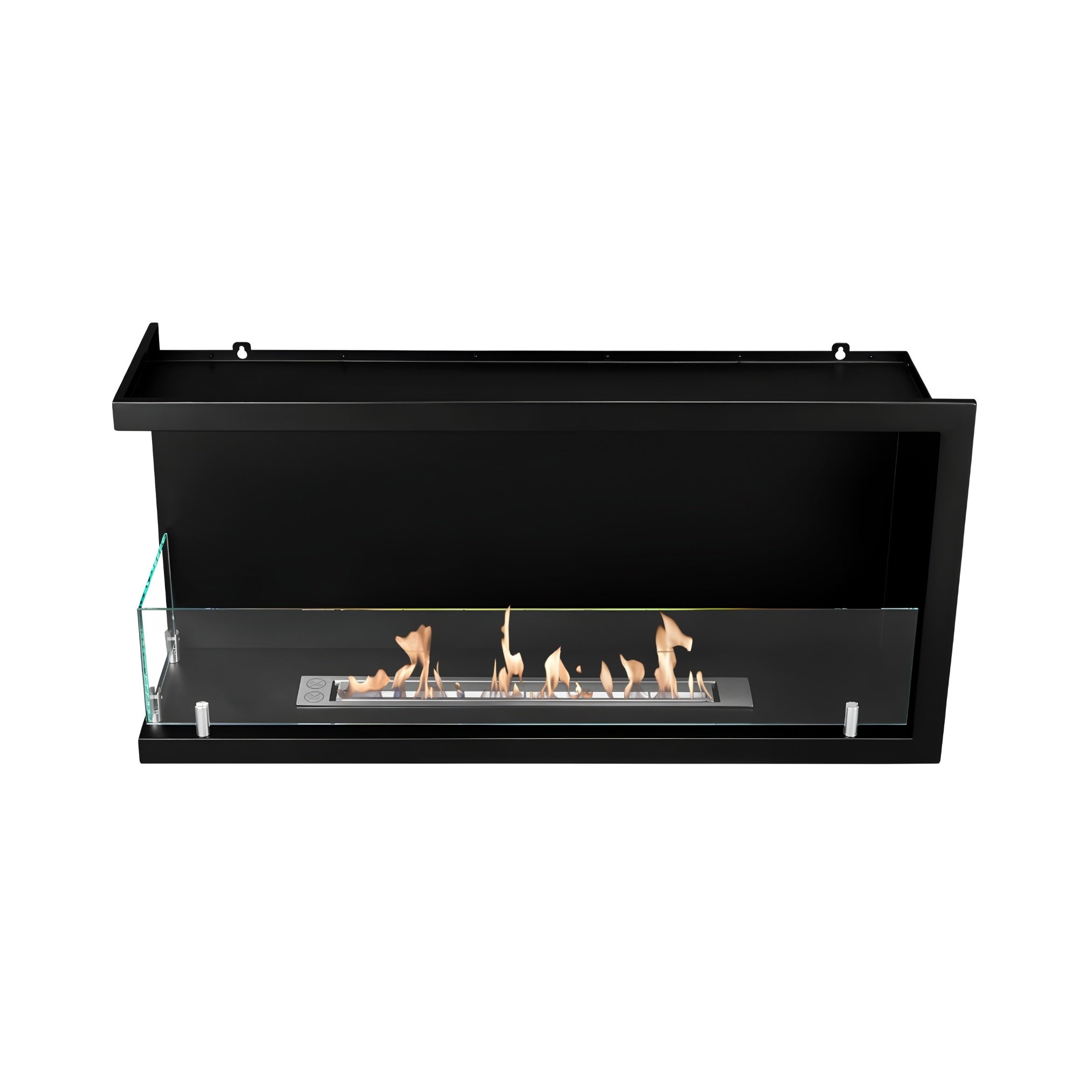 Bio Ethanol Inbouwhoekhaard Links 90 cm Wild Flame