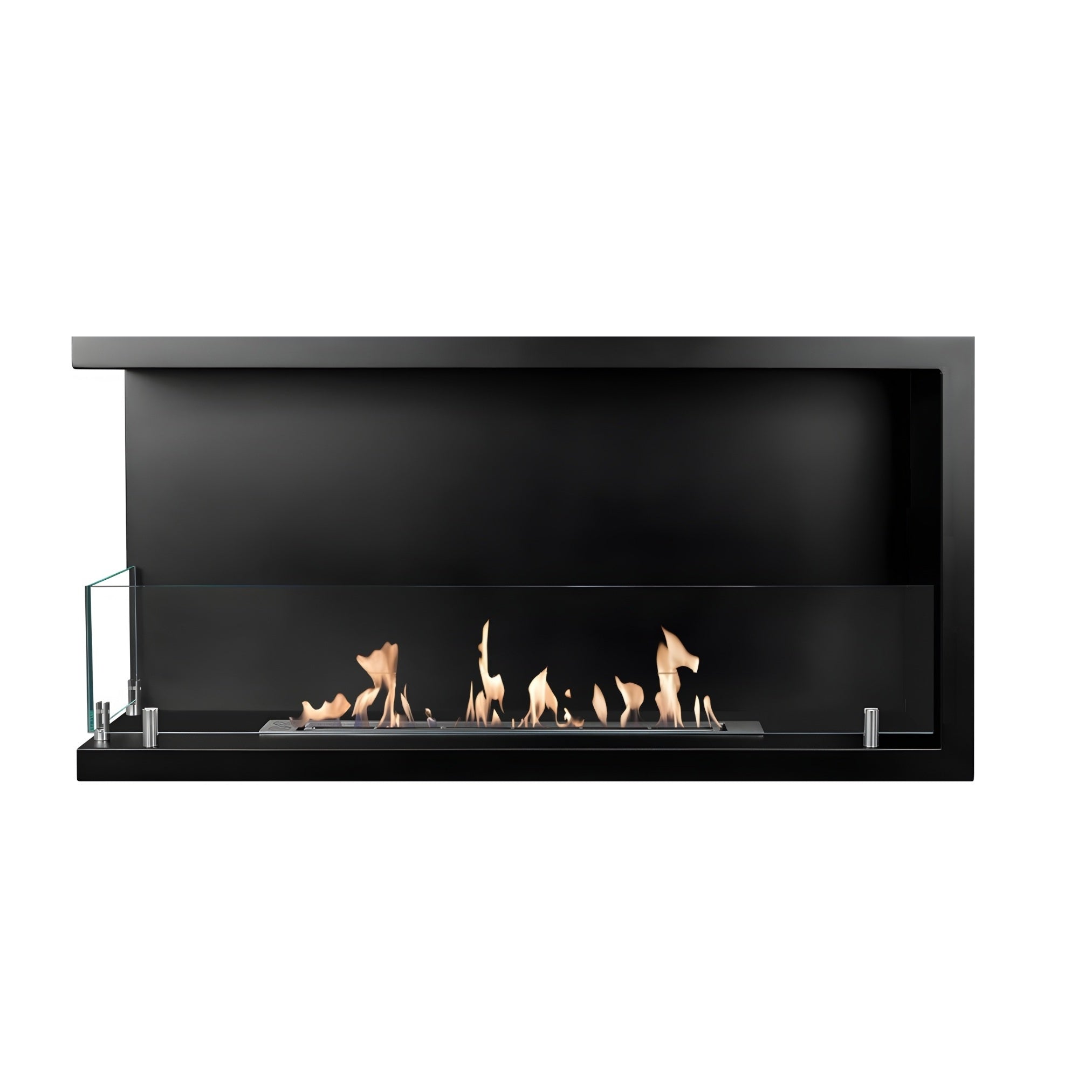 Bio Ethanol Inbouwhoekhaard Links 90 cm Wild Flame