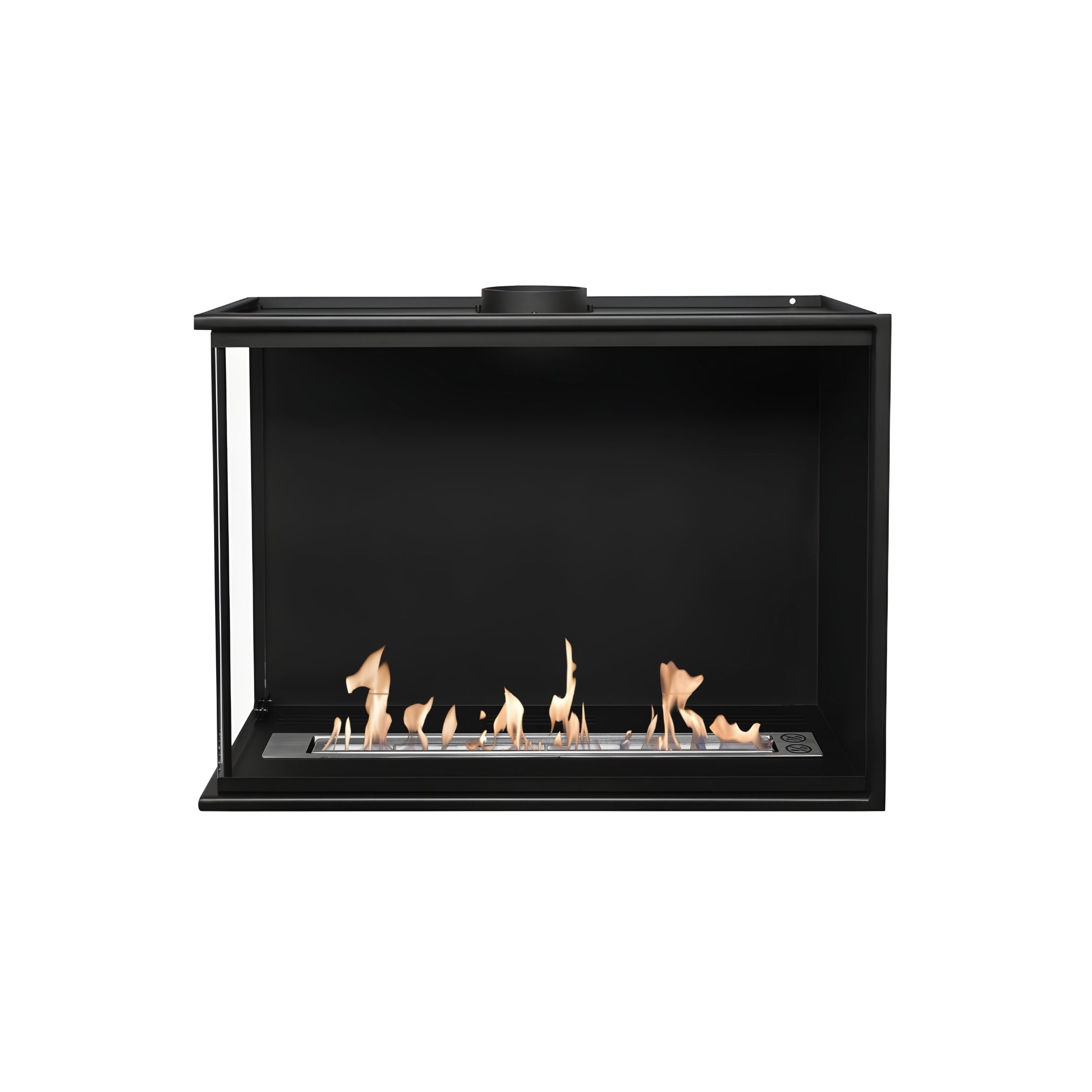 Bio Ethanol Inbouwhoekhaard Links 80 cm Wild Flame