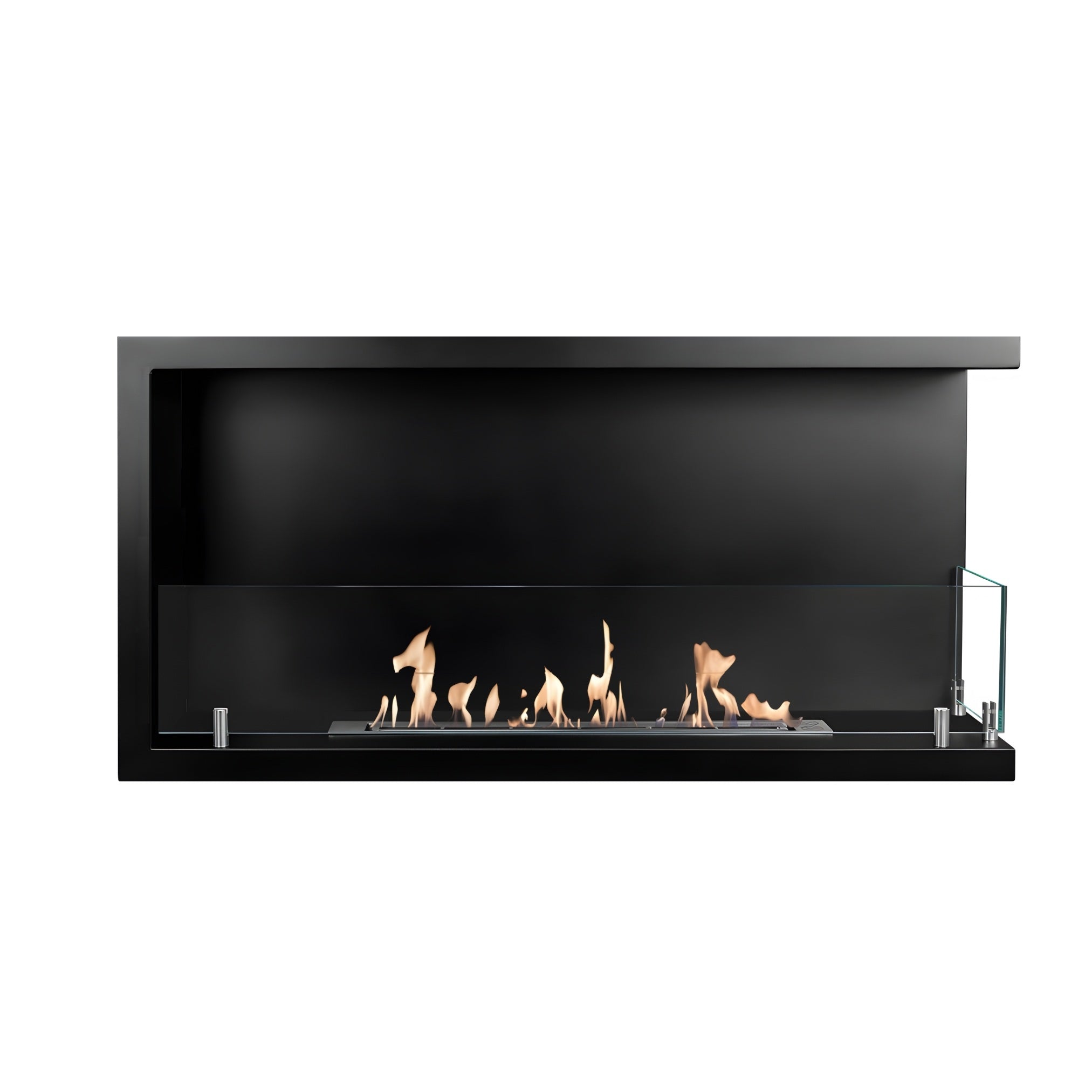 Bio Ethanol Inbouwhoekhaard Rechts 90 cm Wild Flame