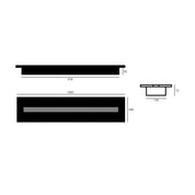 BIO ETHANOL LINE BRANDER 100 CM Wild Flame