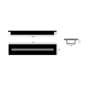 BIO ETHANOL LINE BRANDER 110 CM Wild Flame