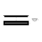 BIO ETHANOL LINE BRANDER 180 CM Wild Flame