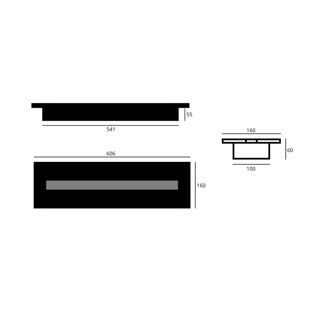 BIO ETHANOL LINE BRANDER 60 CM Wild Flame