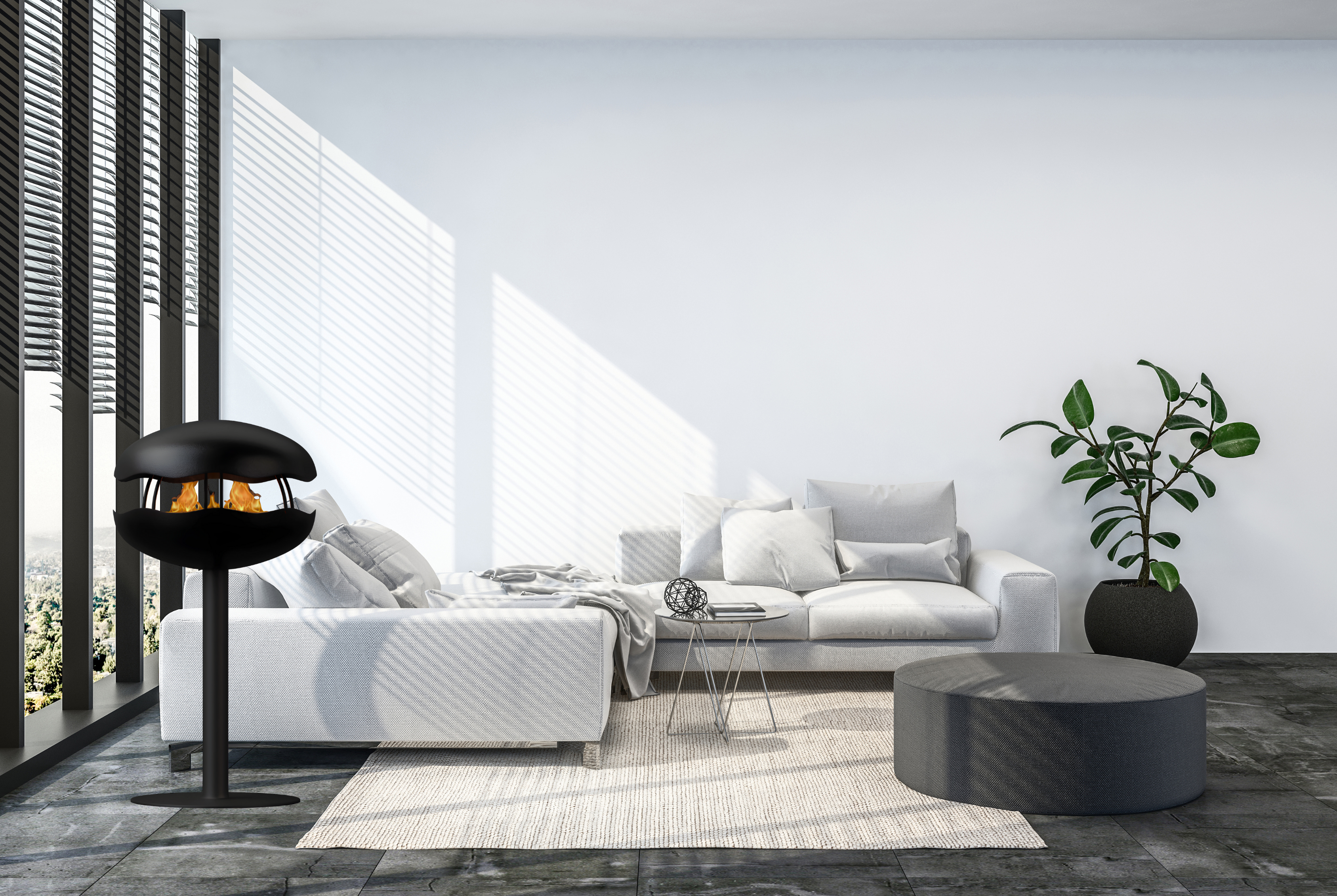 Coca Doorkijk Bio Ethanol Vrijstaand haard D60 CM Holdbarefires