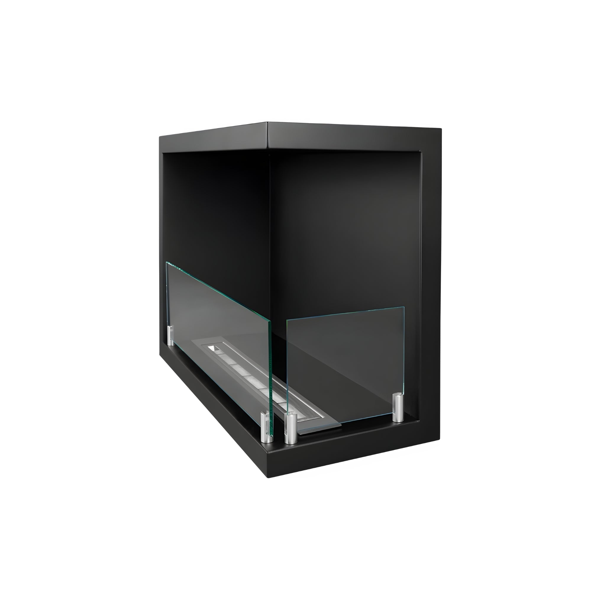 Bio Ethanol Inbouwhoekhaard Rechts 70 cm Wild Flame