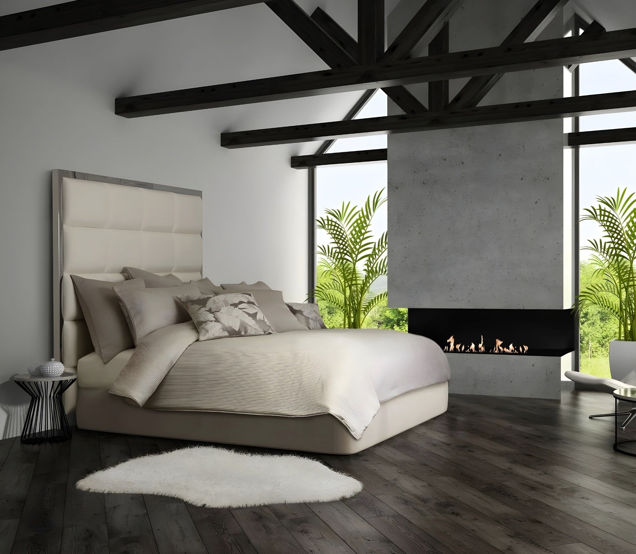 Made Driezijdig Inbouwhaard 170 cm Inbouw branders Wild Flame