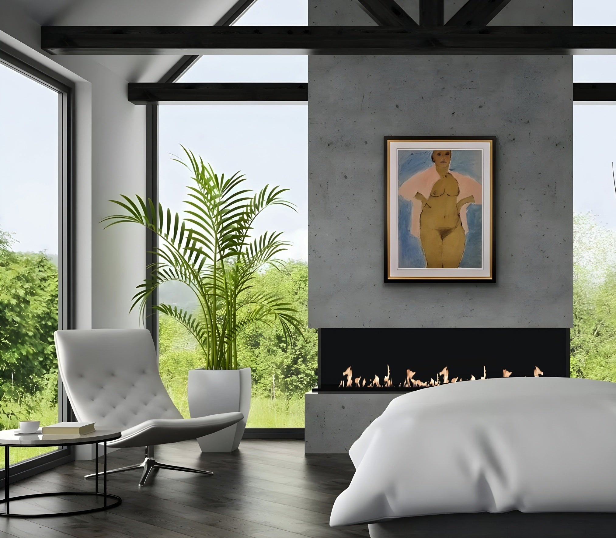 Made Driezijdig Inbouwhaard 150 cm Inbouw branders Wild Flame