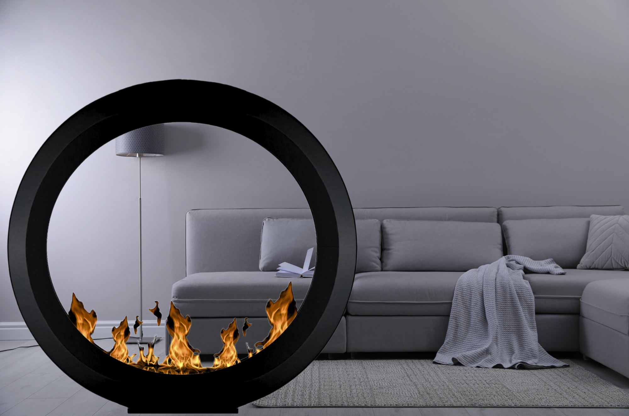 Madelon Bio Ethanol Vrijstaand Haard D140 CM wild flame