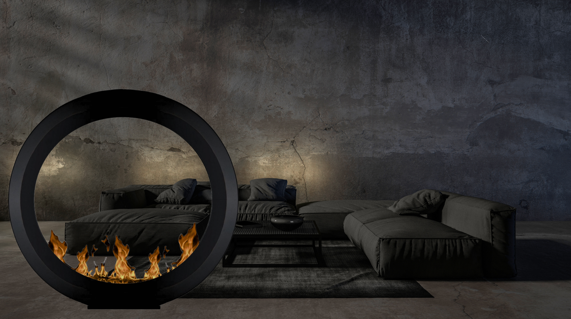 Madelon Bio Ethanol Vrijstaand Haard D140 CM wild flame