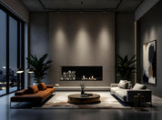 Main Deluxe Links Inbouwhaard 140 cm Wild Flame