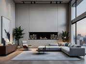 Main Deluxe Double Inbouwhaard 140 cm Wild Flame