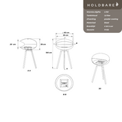 Skår 3 vrijstaande haard afmetingen en specificatie's