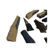 Keramische Houtblokken 15 delig Accessoires Wild Flame